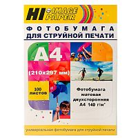 Фотобумага матовая двусторонняя (Hi-image paper) A4 140 г/м, 100 л.