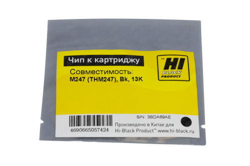 Чип Hi-Black к картриджу Катюша M247 (THM247), Bk, 13K