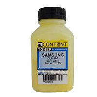 Тонер Content для Samsung CLP 300 Тип 1.1, Y, банка, 45 гр.