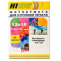 Фотобумага глянцевая односторонняя (Hi-image paper) 13x18, 210 г/м, 50 л.